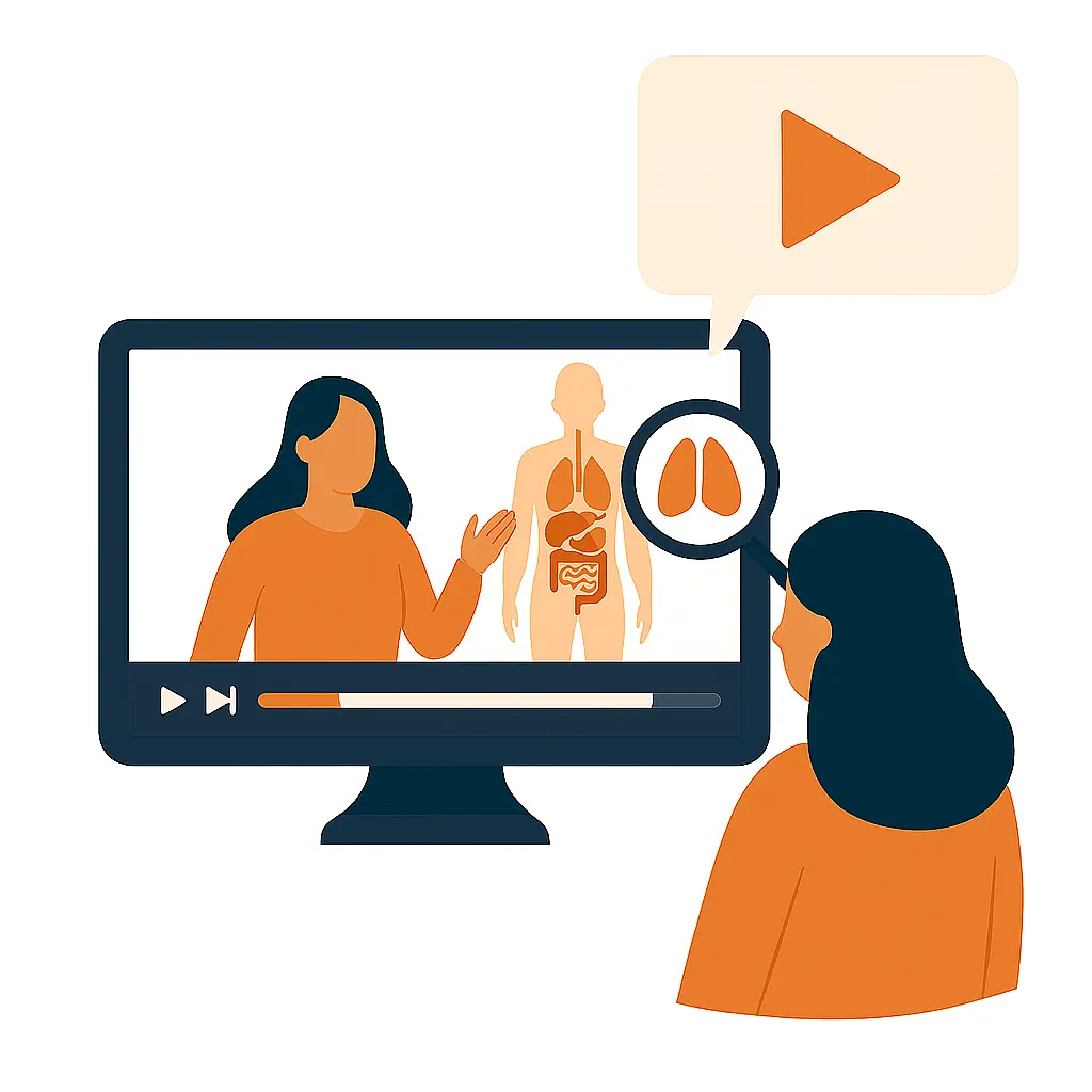 illustration vidéo en ligne