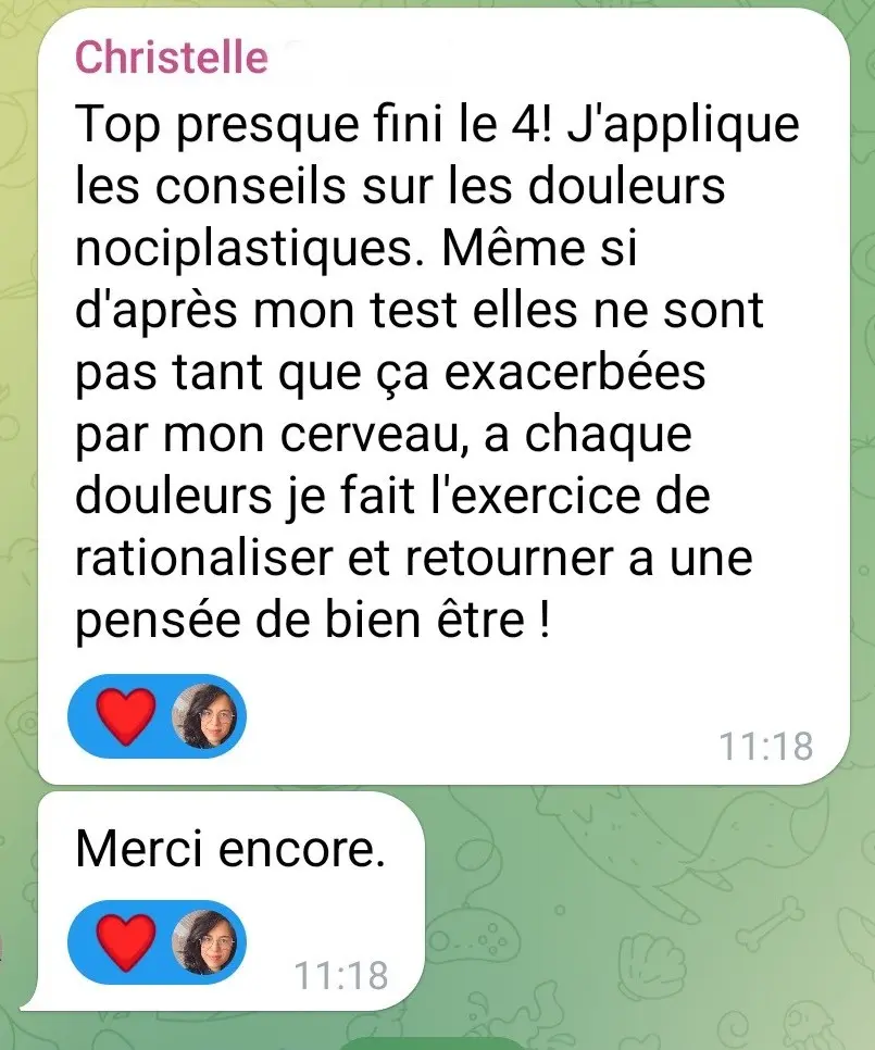 avis sur le parcours système nerveux/mental